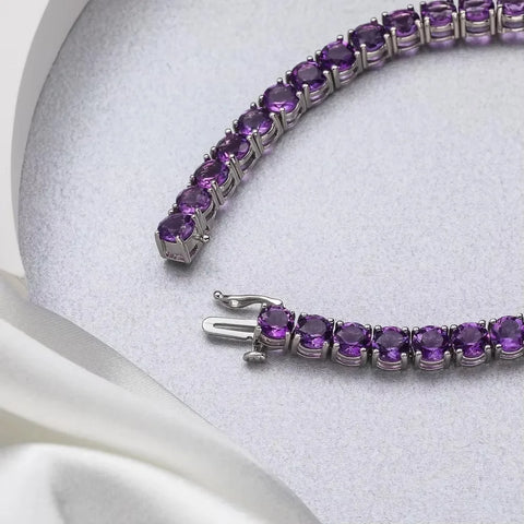 GZ ZONGFA Original 925 Sterling Silver Tennis Bracelet