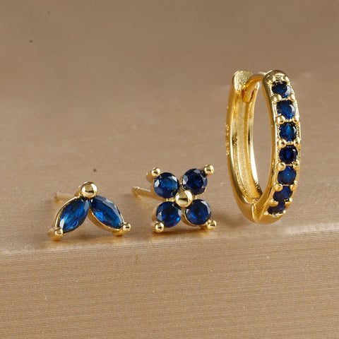 3PCS Stainless Steel Earrings
