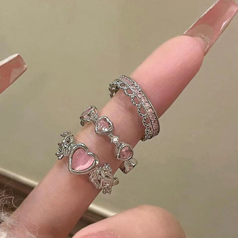 Fairy Sparkling Crown Rings