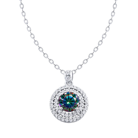 1ct 6.5mm VVS D Color Moissanite Diamond Necklace
