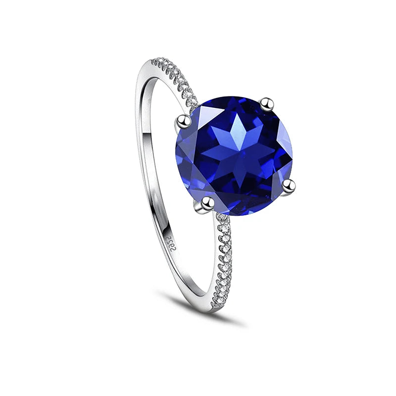 Gica Gema 3.0Ct  Real Solid 925 Sterling Silver Ring - BOLEVARD RING