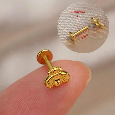1PC Titanium Stainless Steel Earrings