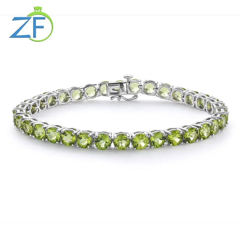 GZ ZONGFA Original 925 Sterling Silver Tennis Bracelet