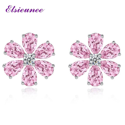 ELSIEUNEE Sparkling 925 Sterling Silver