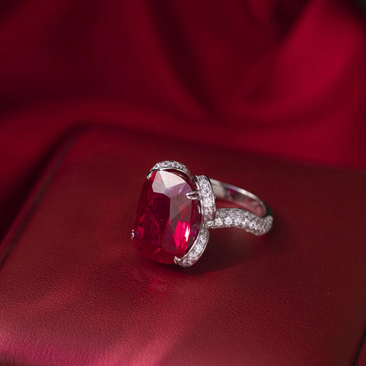 Vinregem 12*16 MM Cushion Cut Ruby