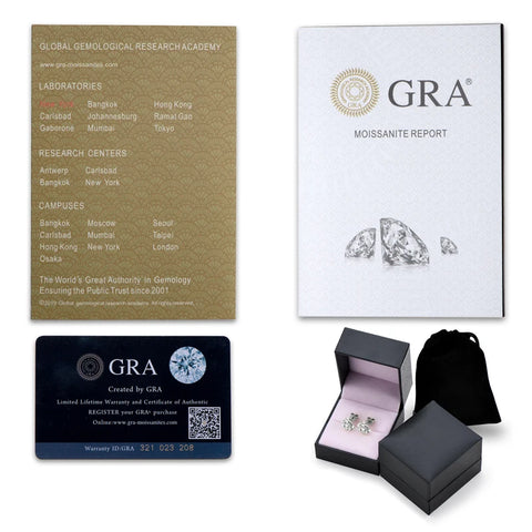 OXTAO Rose Moissanite Jewelry Set 925 Sterling Silver