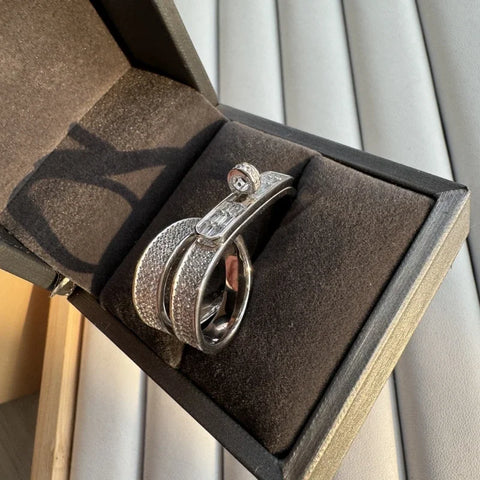 Bellux Unique Design 925 Silver Synthetic Zircon