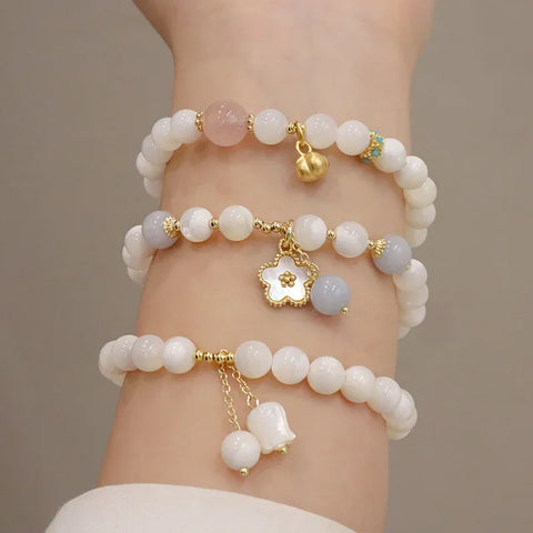 Natural White Mother-of-Pearl Bracelet