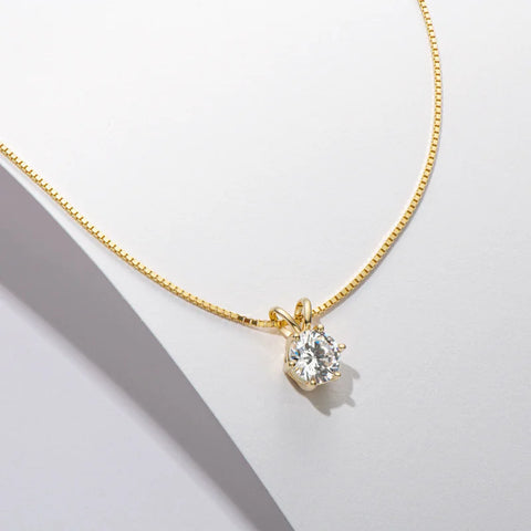 Bague Ringen 100% 925 Sterling Silver 1ct Moissanite Necklace