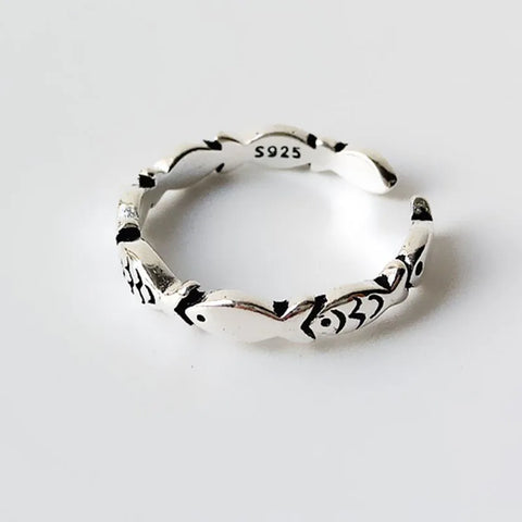 925 Sterling Silver White Lotus Adjustable Rings For Women Engagement Wedding Vintage Luxury Jewelry Accessories Wholesale