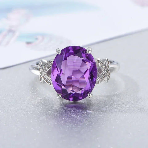 Natural Amethyst Ring