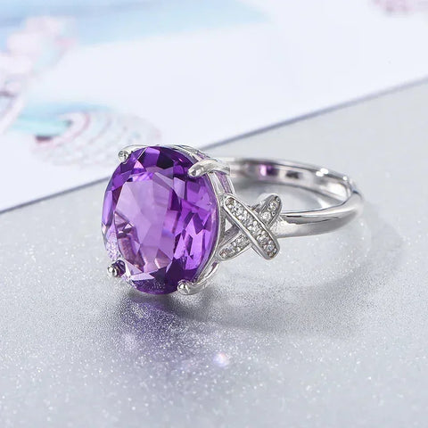 Natural Amethyst Ring