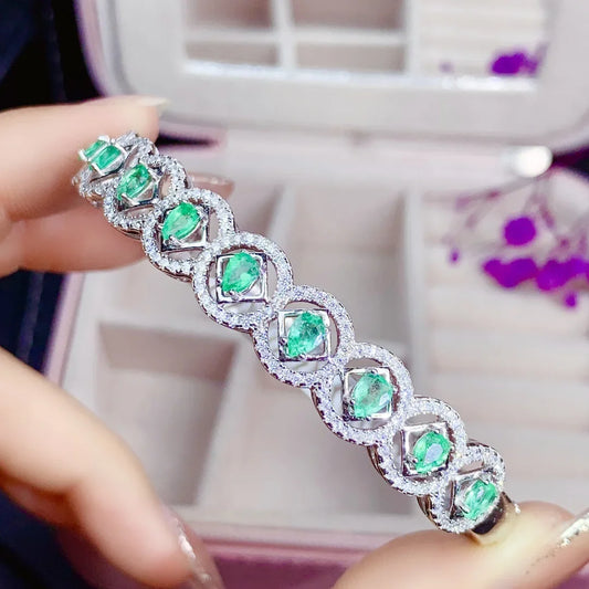 New Natural Emerald Bracelet