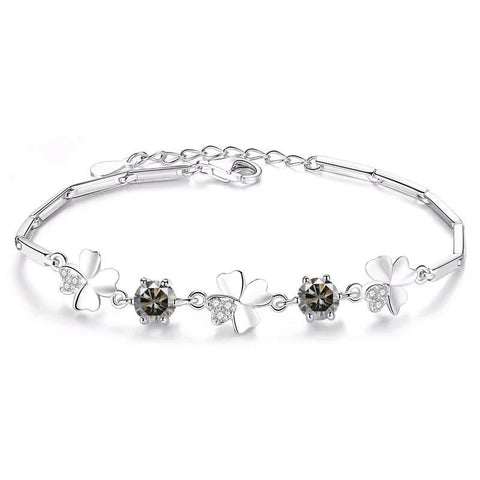 Butterflykiss Four Leaf Clover  Moissanite Bracelet