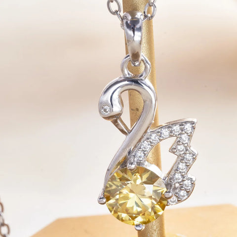JoiasHome Fashion Silver s925 Swan D Color