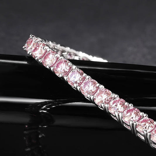 K.NOBSPIN Pink Moissanite Bracelet