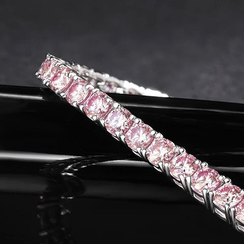 K.NOBSPIN Pink Moissanite Bracelet