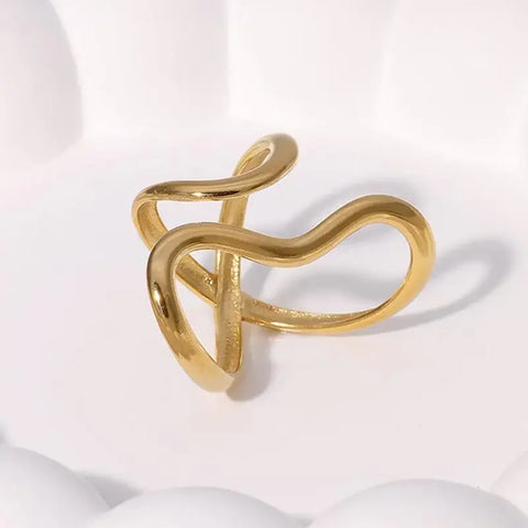 Stainless Steel Gold Color Rings