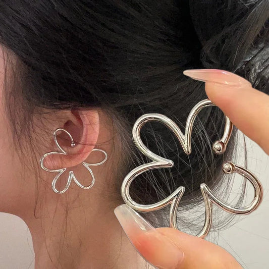 Trendy Creative Hollow Flower Ear