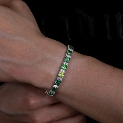 BELLUX 925 Silver Synthetic Zircon Glacier