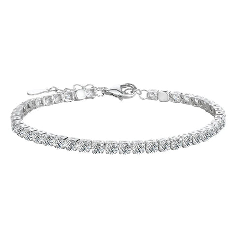 925 Sterling Silver 4.4 Carat Moissanite