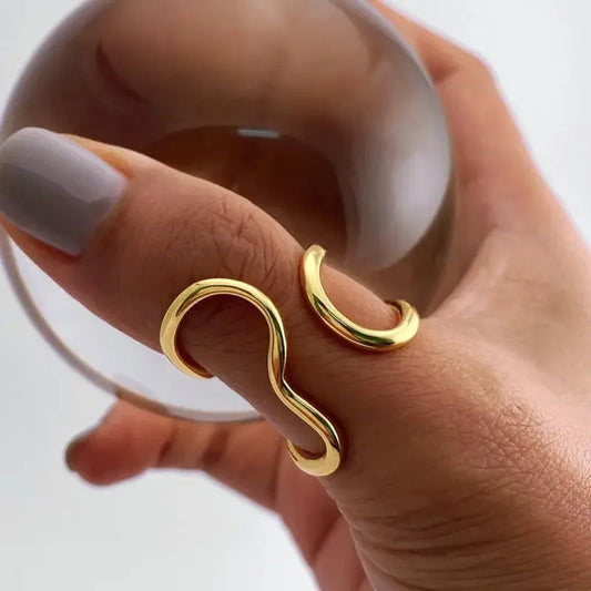 Stainless Steel Gold Color Rings