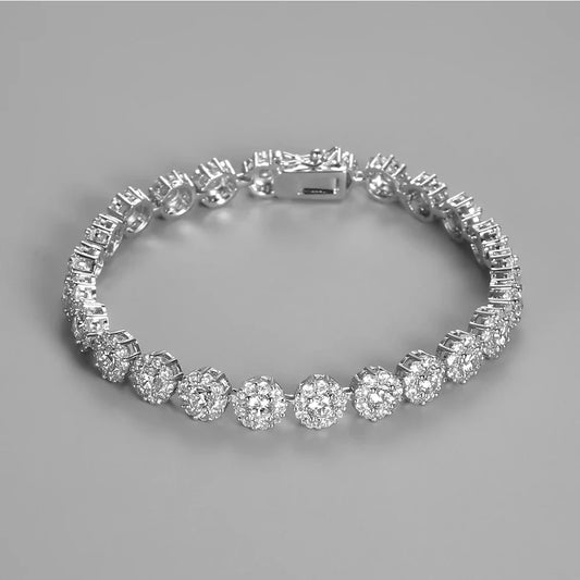S925 Silver Zircon Tennis Bracelets