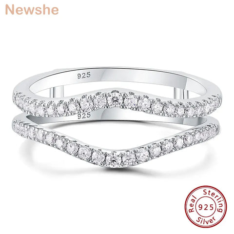 Newshe Full Moissanite 925 Sterling Silver