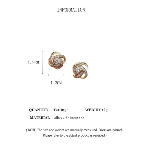 New Exquisite Shiny Zircon Heart Flower Earrings