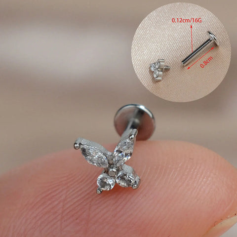 1PC Titanium Stainless Steel Earrings