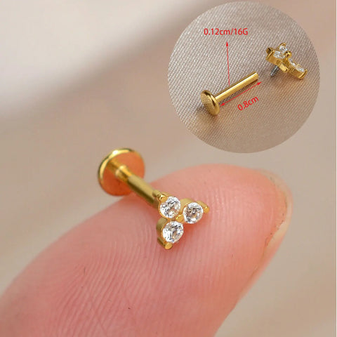 1PC Titanium Stainless Steel Earrings