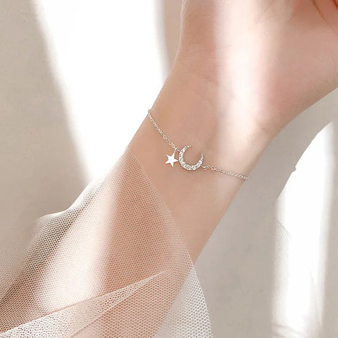 Korean Delicate Silver Color Geometric Bracelet