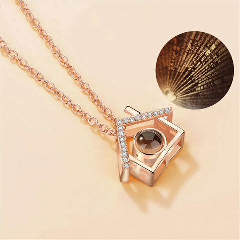 New Fashion Unisex Titanium Steel Necklace Heart Shaped Photo Picture Locket Lover Friend Pendant Chain Jewelry Accessoires