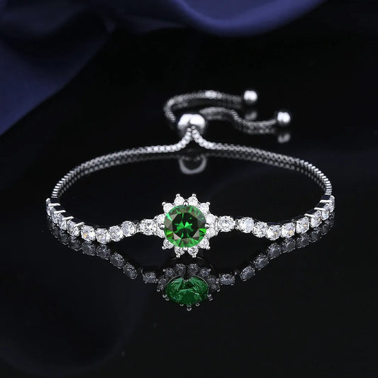 High quality women's sunflower moissanite bracelet
