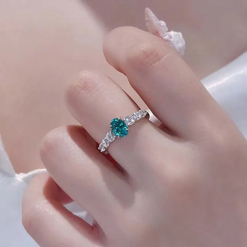 New in High quality Exquisite Shining Paraiba rings