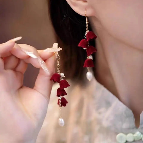Luxury Purple Crystal Geometric Earrings