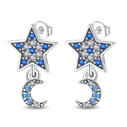 Women's 925 Sterling Silver Snowflake  Earrings