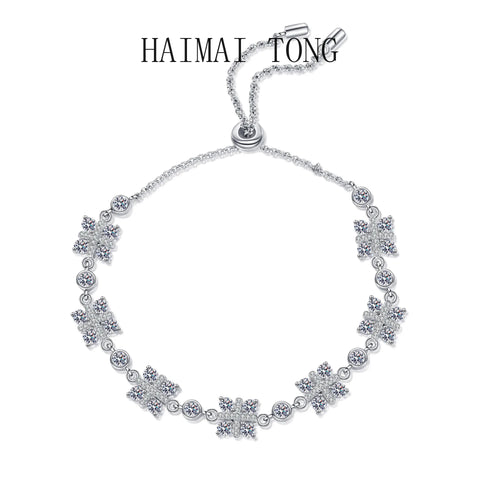 HAIMAITONG Women's Bracelet Moissanite