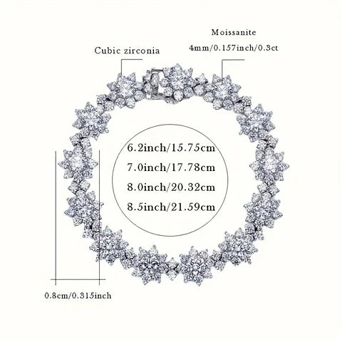 Metis D Color VVS1 Moissanite Bracelet