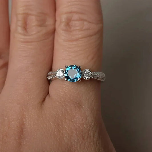 Fashion Female Ring  925 Sterling Silver