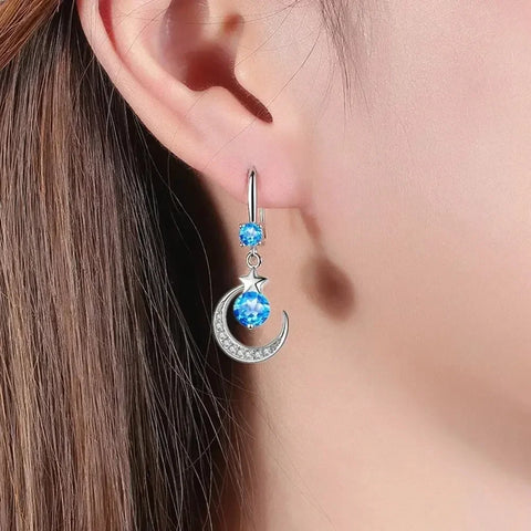 Female Fashion Star Moon Earrings