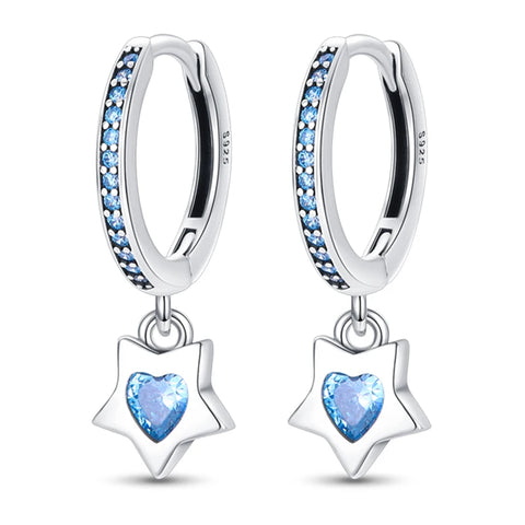Women's 925 Sterling Silver Snowflake  Earrings