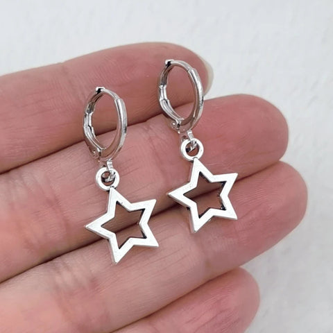 New Creative Star Hoop Earrings