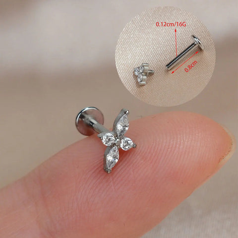 1PC Titanium Stainless Steel Earrings