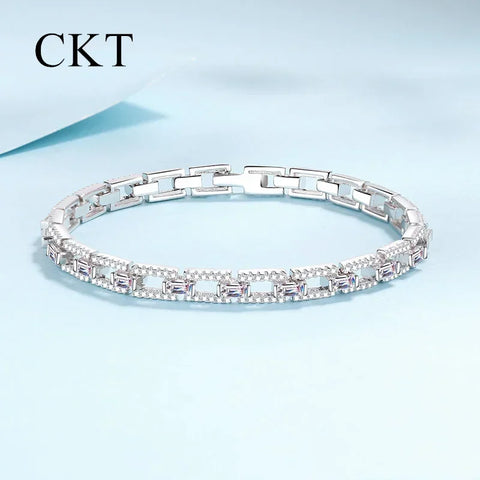 18K White Gold Bangles Pure Fine Jewelry