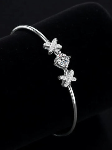 Moissanite Plata Sterling 925 Silver Bracelets