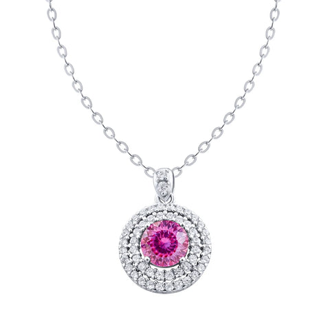 1ct 6.5mm VVS D Color Moissanite Diamond Necklace