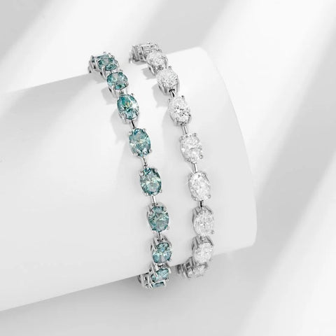 OEVAS 5*7MM 1CT D Color Full White Blue Green Moissanite