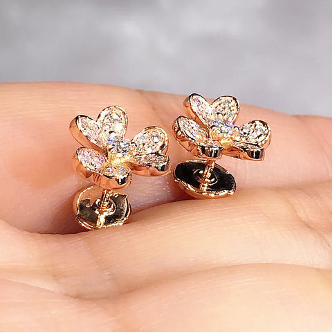 Huitan Fresh Style Flower Shape Stud Earrings