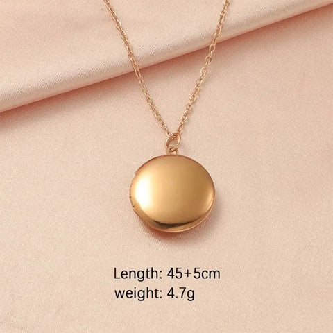 New Fashion Unisex Titanium Steel Necklace Heart Shaped Photo Picture Locket Lover Friend Pendant Chain Jewelry Accessoires